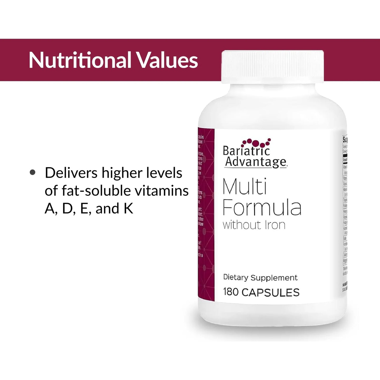 Multivitaminico Diario Alta Potencia 22 Vitaminas 180 Capsulas Sin Hierro
