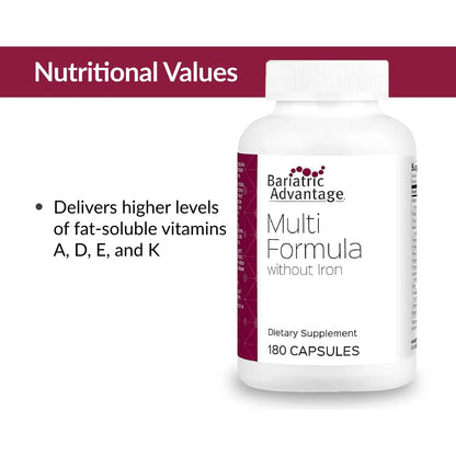 Multivitaminico Diario Alta Potencia 22 Vitaminas 180 Capsulas Sin Hierro