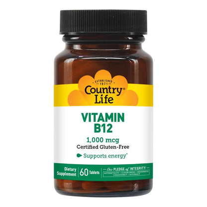 Vitamina B12 1000 Mcg Energia Cerebro Salud Nerviosa Vegano Sin Gluten