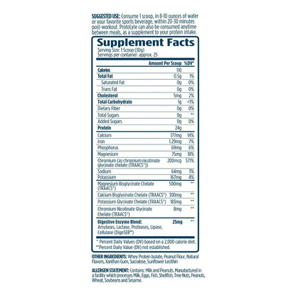 ProtoLyte Proteina Aislada De Suero En Polvo Baja En Calorias Para Musculo Y Recuperacion