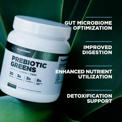 Prebiotic Greens Suplemento Superalimenticio Antioxidantes Espirulina Chlorella 30 Porciones