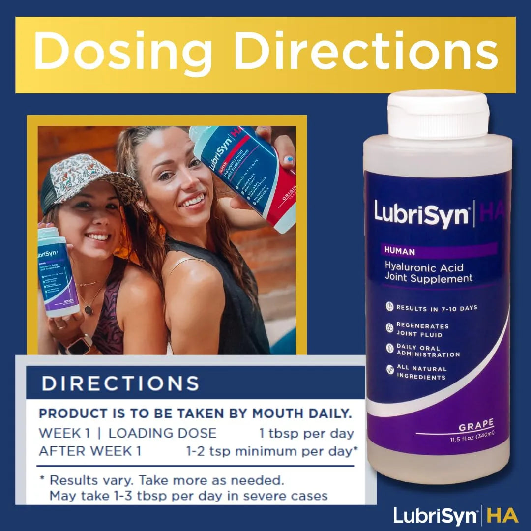 Lubricante Articular Natural Sabor Uva Con Acido Hialuronico 11.5 Onzas Alivia Dolor Y Rigidez