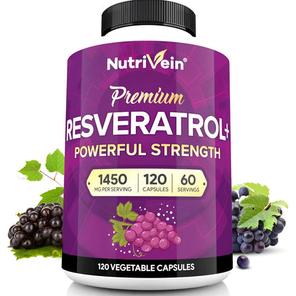 Extracto De Uva Roja Nutrivein Bienestar Diario 120 Cápsulas Sin Sabor - Imagen 1