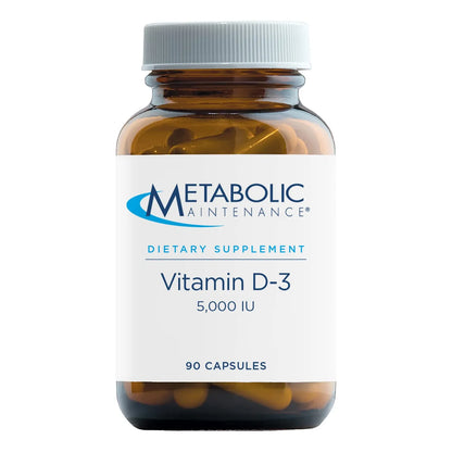 Vitamina D3 5000 UI Con Vitamina C Suplemento Huesos Inmune Y Ánimo 90 Cápsulas