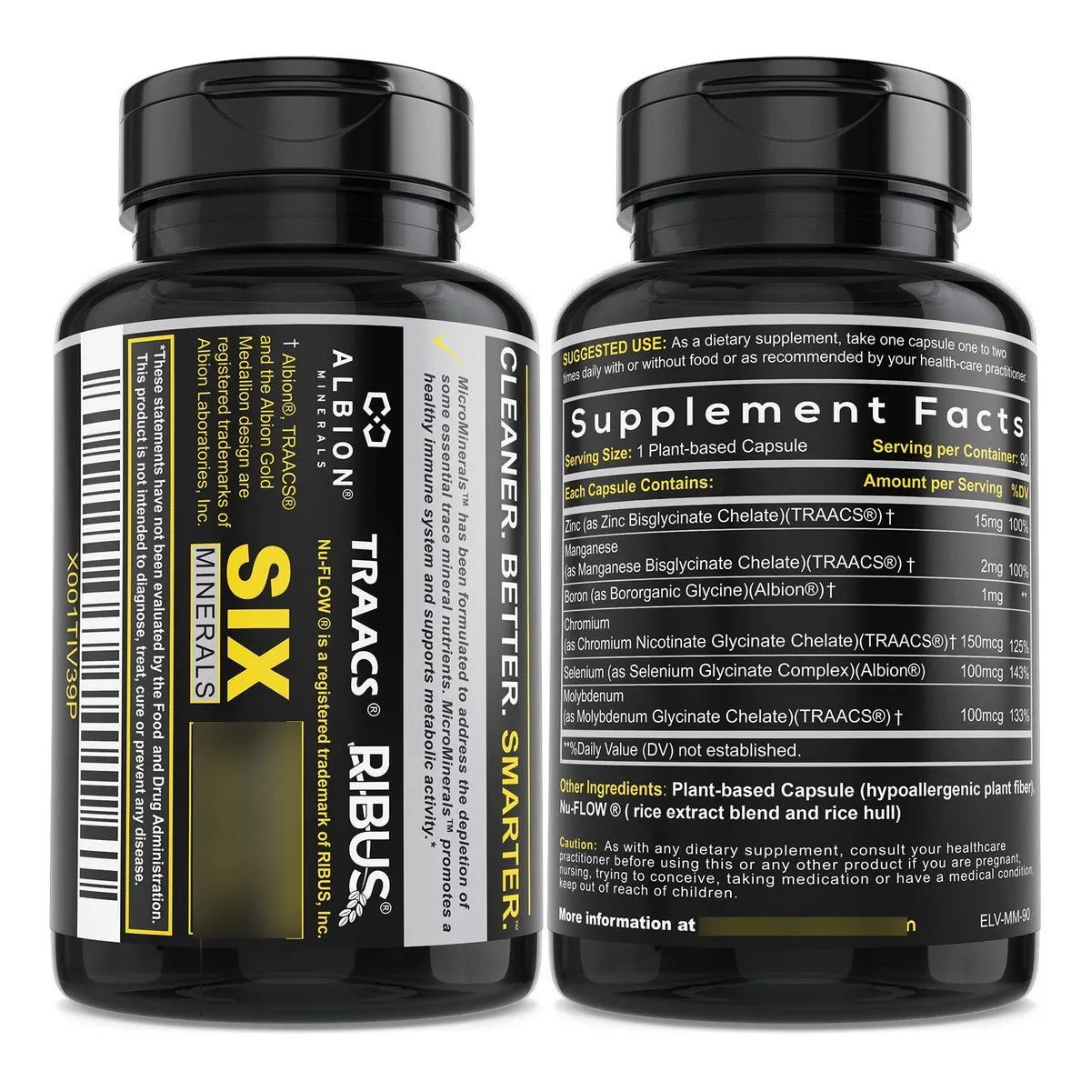 Glicinato De Zinc Multimineral 270 Cápsulas Veganas Con Selenio Y Manganeso
