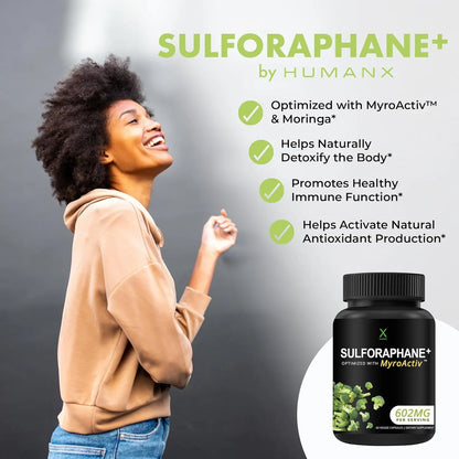 Sulforafano 602Mg Extracto De Semilla De Broccoli Y Moringa Potente Antioxidante Y Desintoxicante