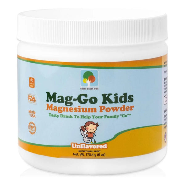 Polvo De Magnesio Para Niños Alivio Estreñimiento 90 Porciones Sin Sabor