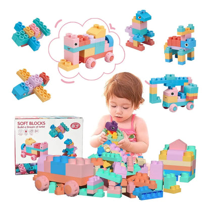 Bloques De Construcción Suaves Para Niños 18 Meses A 6 Años Chenxuanbro Creatividad Y Aprendizaje