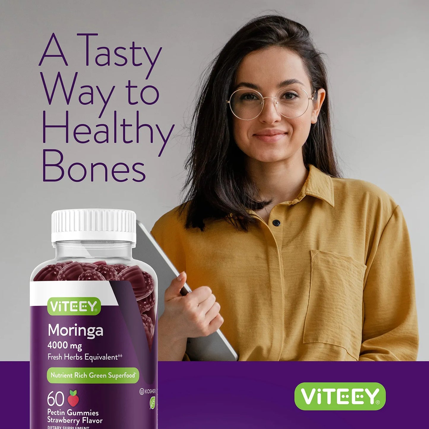Gomitas Masticables De Moringa 4000 Mg Energia Inmunologico Vegano