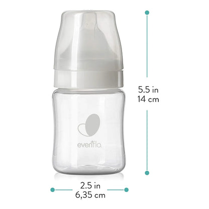 Biberones De Cuello Ancho 5 Onzas Evenflo Alimentación Saludable Para Bebés
