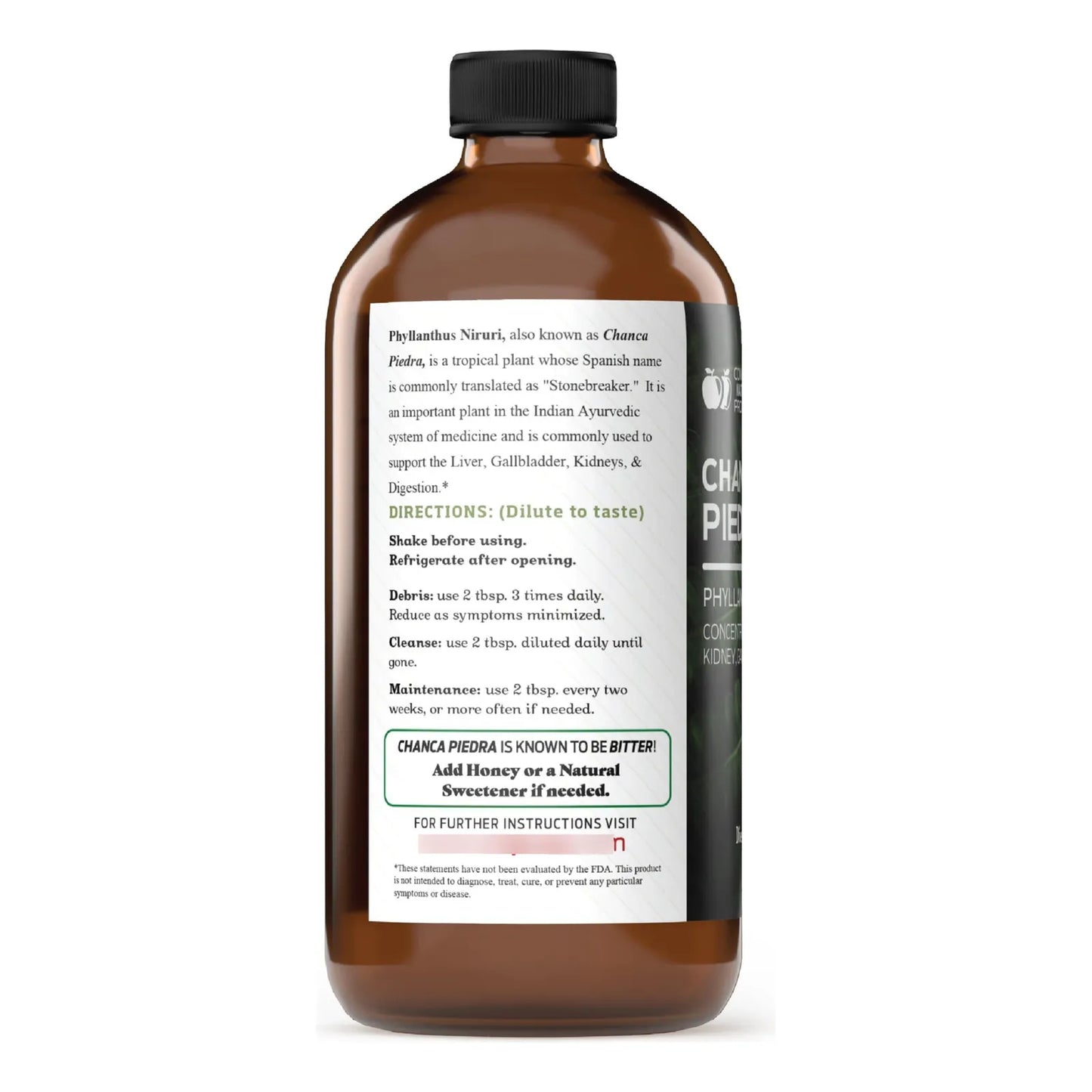 Extracto Orgánico De Chanca Piedra 473ml Tintura Natural Phyllanthus Niruri