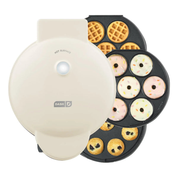 Sistema Multimaker Para Mini Donas Gofres Y Cupcakes 3 En 1 Cocina Facil