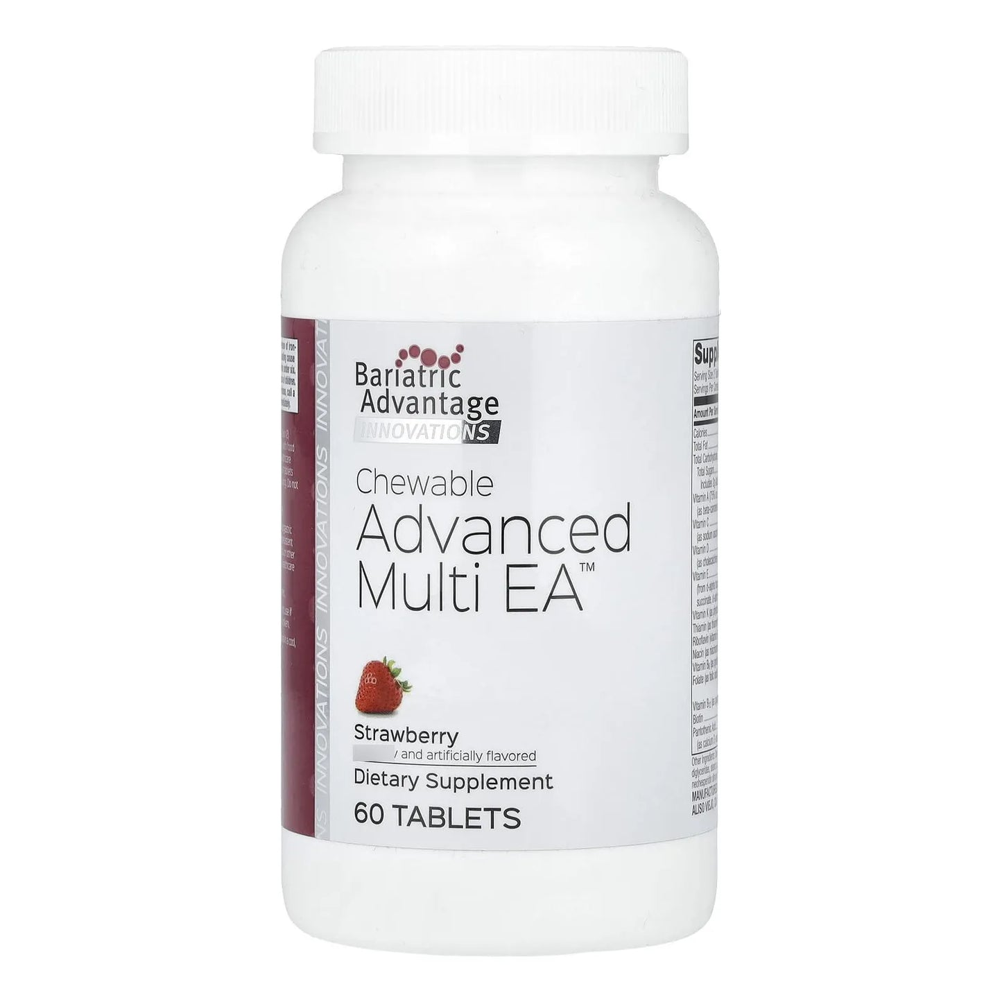 Multivitamínico Masticable Avanzado Sabor Fresa 60 Tabletas Nutrición Completa