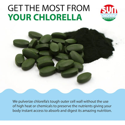 Tabletas De Alga Verde 500 Mg Defensa Inmunológica Energía Y Purificación 120 Unidades