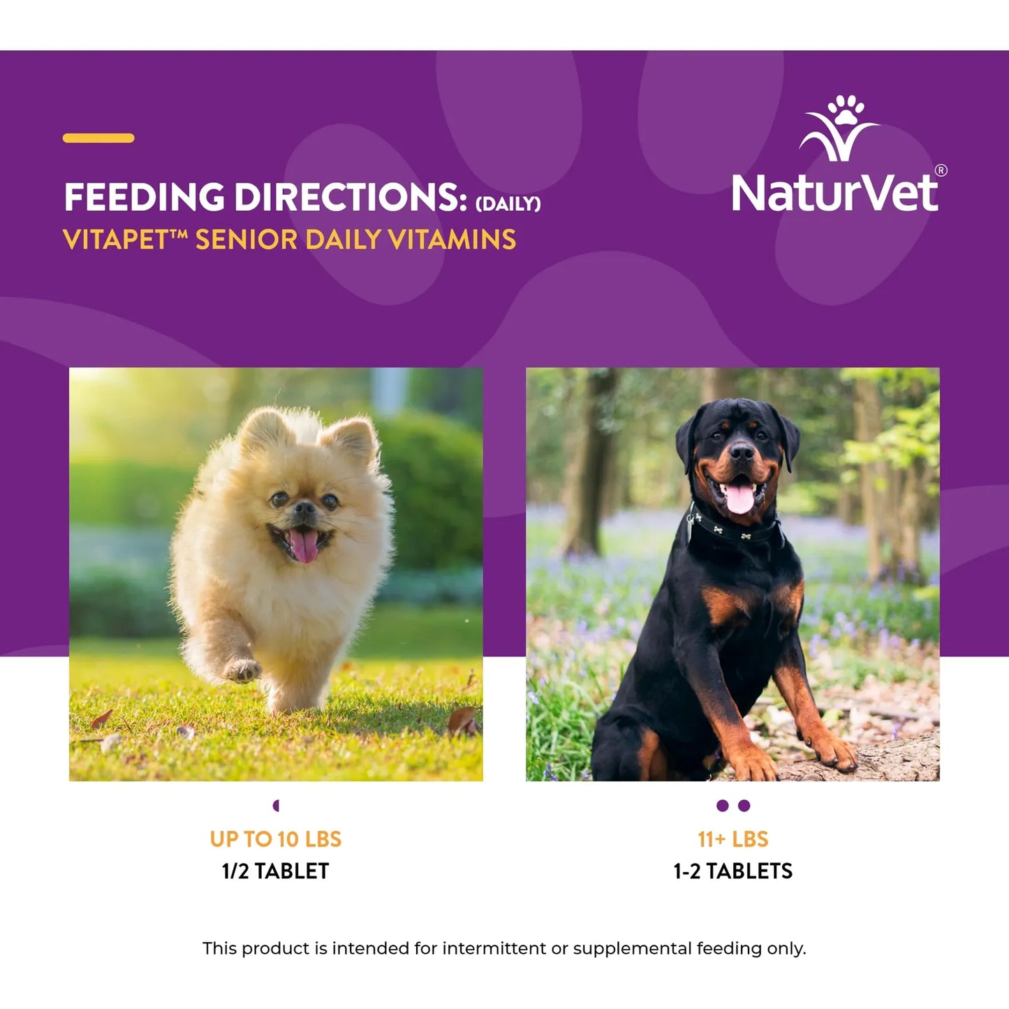 VitaPet Vitaminas Diarias Para Perros Mayores Con Glucosamina 60 Tabletas