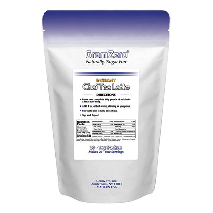 Mezcla Chai Latte Sin Azúcar Endulzado Stevia 20 Sobres Sabor Premium