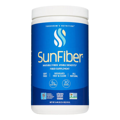 SunFiber Fibra Prebiótica Soluble Para Bienestar Digestivo Con Goma Guar Vegano 30 Porciones