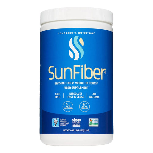 SunFiber Fibra Prebiótica Soluble Para Bienestar Digestivo Con Goma Guar Vegano 30 Porciones