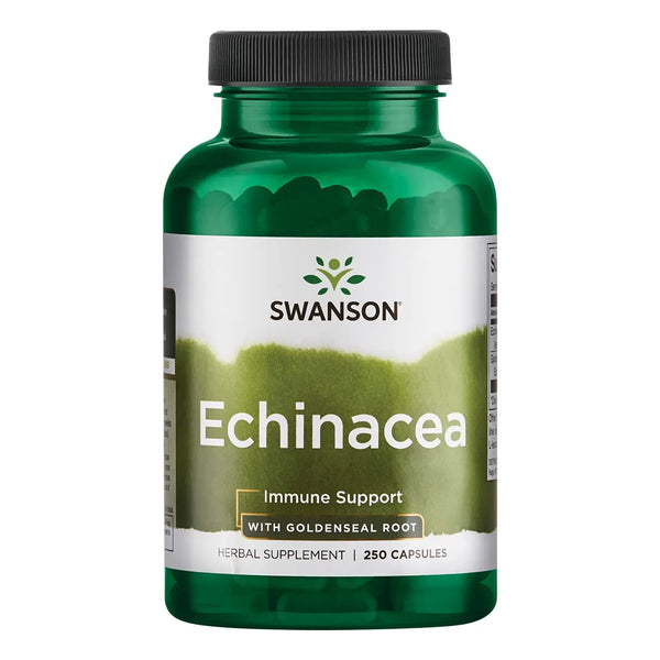 Echinacea Con Raiz De Sello De Oro 250 Capsulas Refuerzo Inmunologico