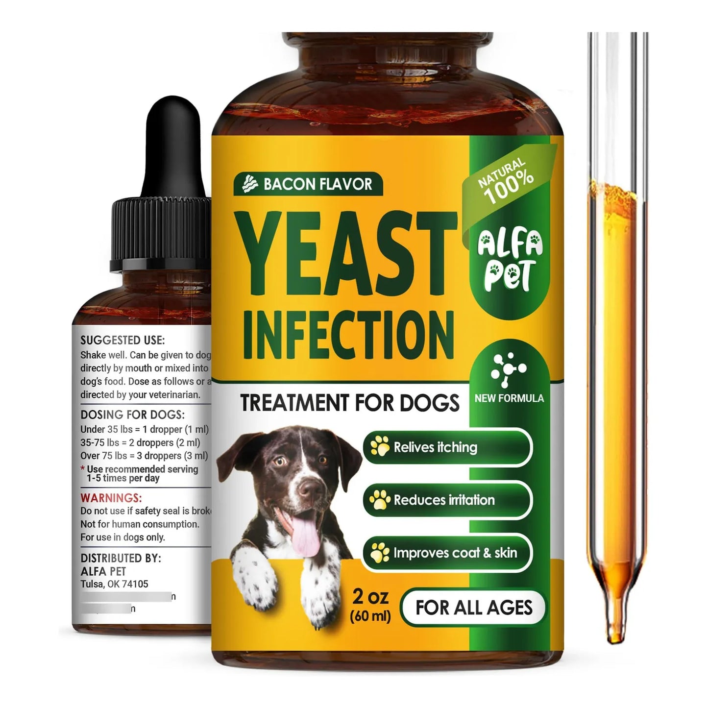 Tratamiento Líquido Herbal Para Infección Por Levaduras En Perros Alivia Picazón Y Alergias