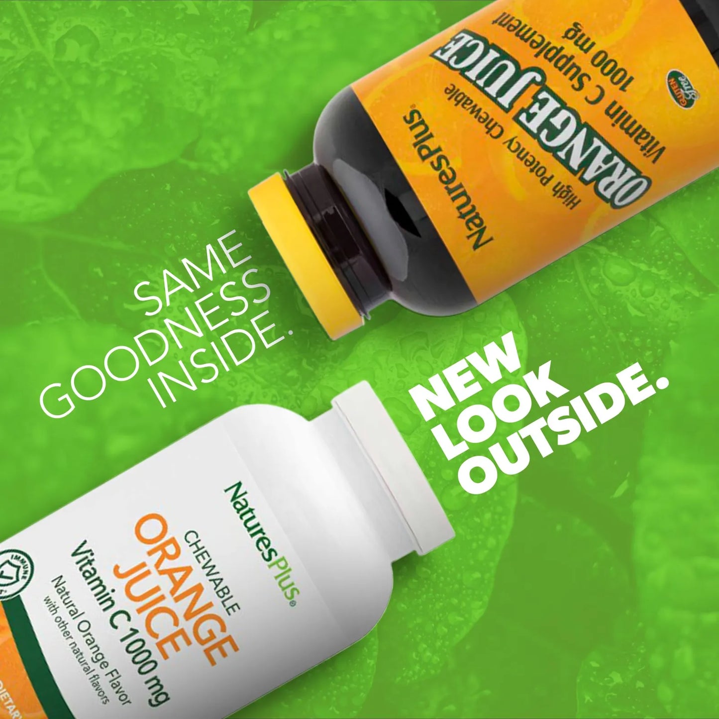 Jugo De Naranja Masticable 60 Tabletas 1000 Mg Vitamina C Suplemento Inmunologico Vegano