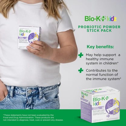 Bio K+ Probiótico Vegano Diario Para Niños Con Vitamina D3 28 Sobres
