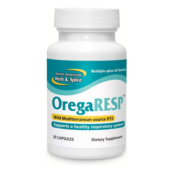 Cápsulas De Aceite De Especias Múltiples OregaRESP Con Orégano Silvestre P73 North American Herb Spice 30 Unidades