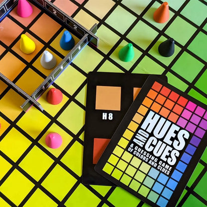 Juego De Mesa Hues And Cues By Scott Brady Estrategia Y Diversión En Familia