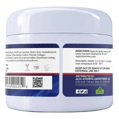 Crema De Glucosamina Condroitina MSM Y Colágeno Alivia Dolores Articulares Y Musculares