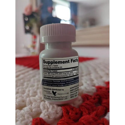 Vitaminas B12 Plus Energizante Apoyo Inmunológico 60 Tabletas Vegano
