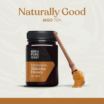 Miel Monofloral Cruda Mênuka MGO 70+ 500g Pura De Nueva Zelanda