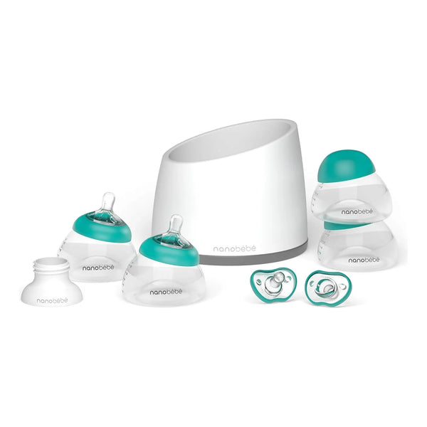 Biberones Anticólicos Nanobebe Para Leche Materna Con Chupetes Y Adaptador De Extractor