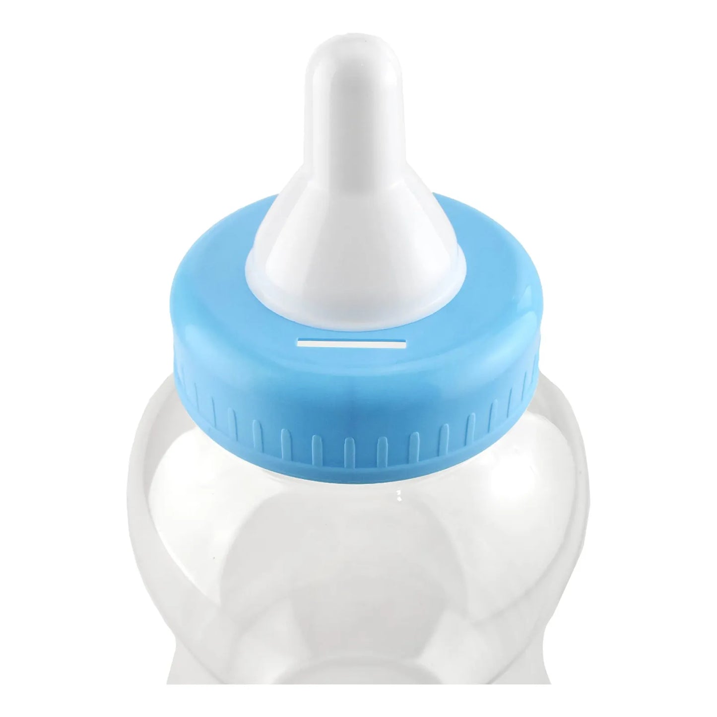 Botella De Leche Jumbo Para Monedas Baby Shower Decoracion Y Regalo Azul Claro