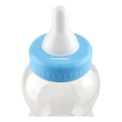 Botella De Leche Jumbo Para Monedas Baby Shower Decoracion Y Regalo Azul Claro