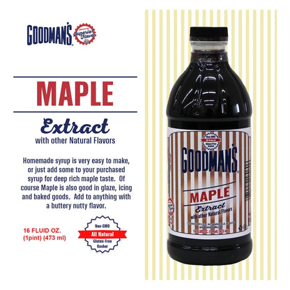 Extracto De Arce Natural Goodman's Bajo En Carbohidratos Y Calorías Aroma Profundo