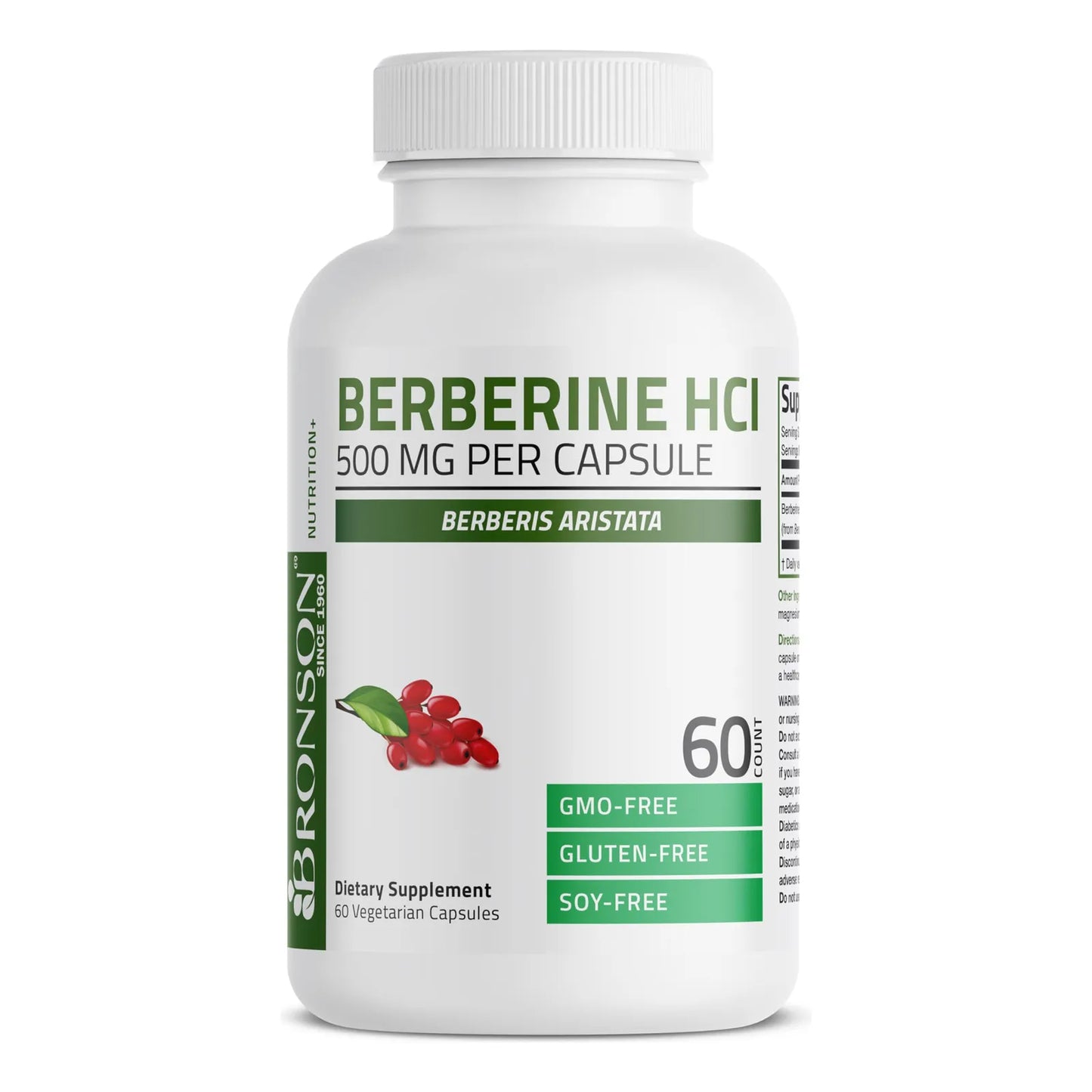 Berberina HCI 500mg Berberis Aristata 60 Cápsulas Vegetales