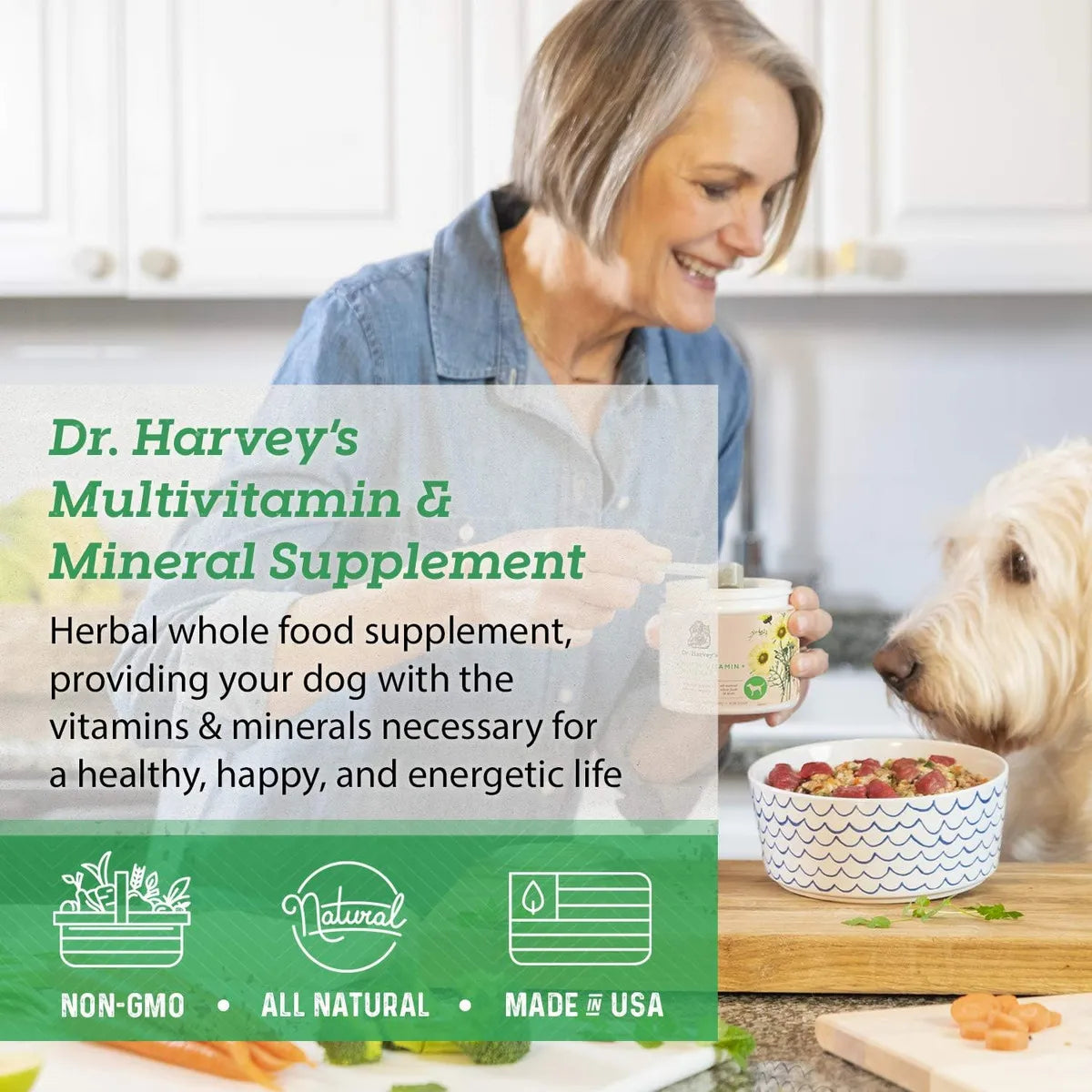 Suplemento Multivitamínico Mineral Hierbas Para Perros 198 G Energía Y Salud Natural