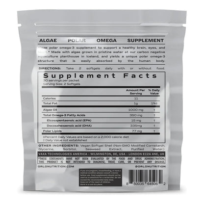 Dha Omega 3 A Base De Algas Vegano 60 Capsulas Absorcion Triple