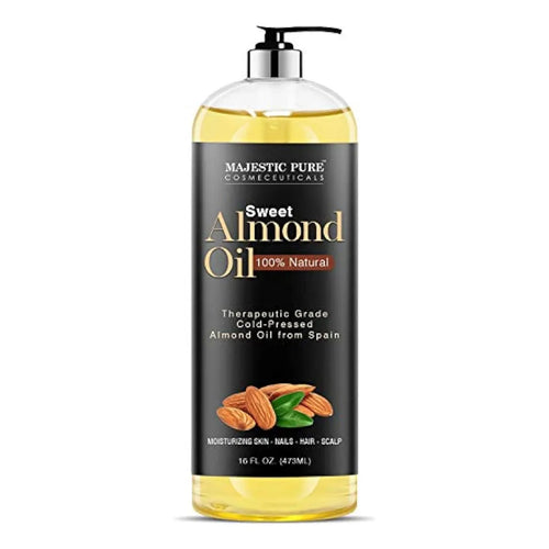Majestic Aceite De Almendra Puro Premium 473 Ml Piel Suave Cabello Brillante