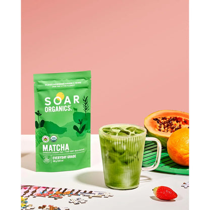 Polvo De Té Verde Matcha Grado Diario Auténtico Origen Japonés 3.52 Onzas