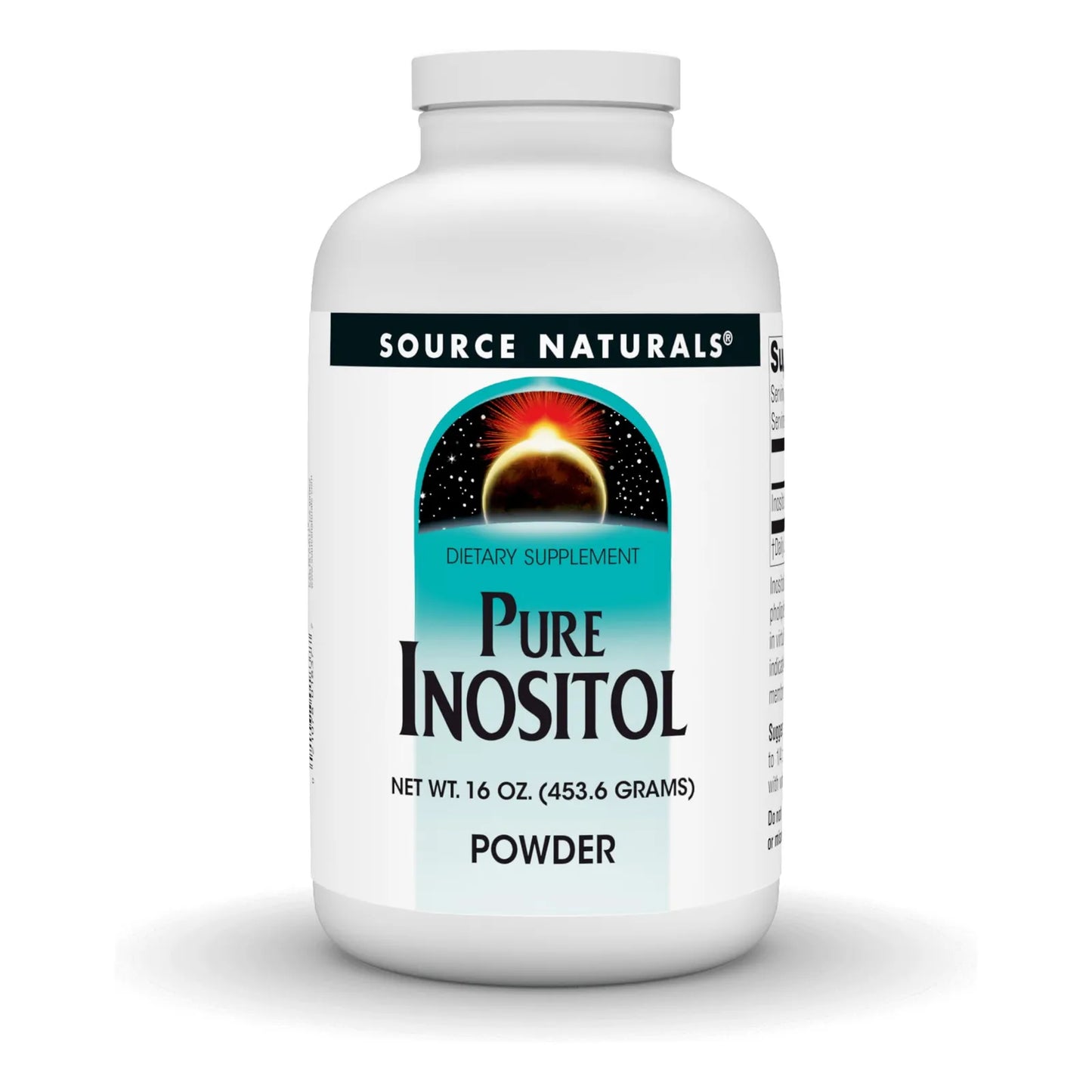 Inositol Puro En Polvo 453 Gramos Source Naturals Suplemento Dietético Para Bienestar Mental