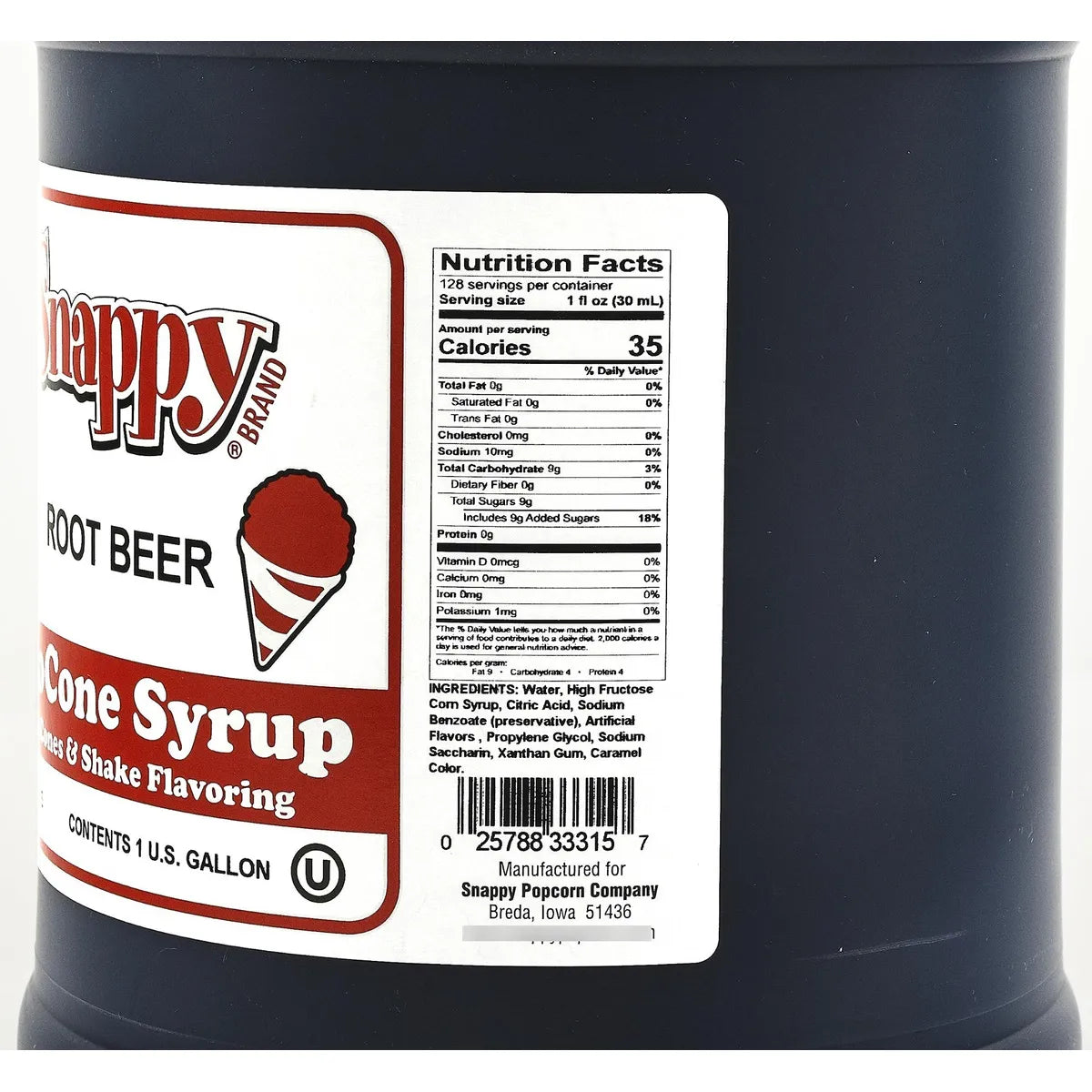 Jarabe Para Raspado Snappy 3 78 Litros Sabor Intenso Ideal Negocios