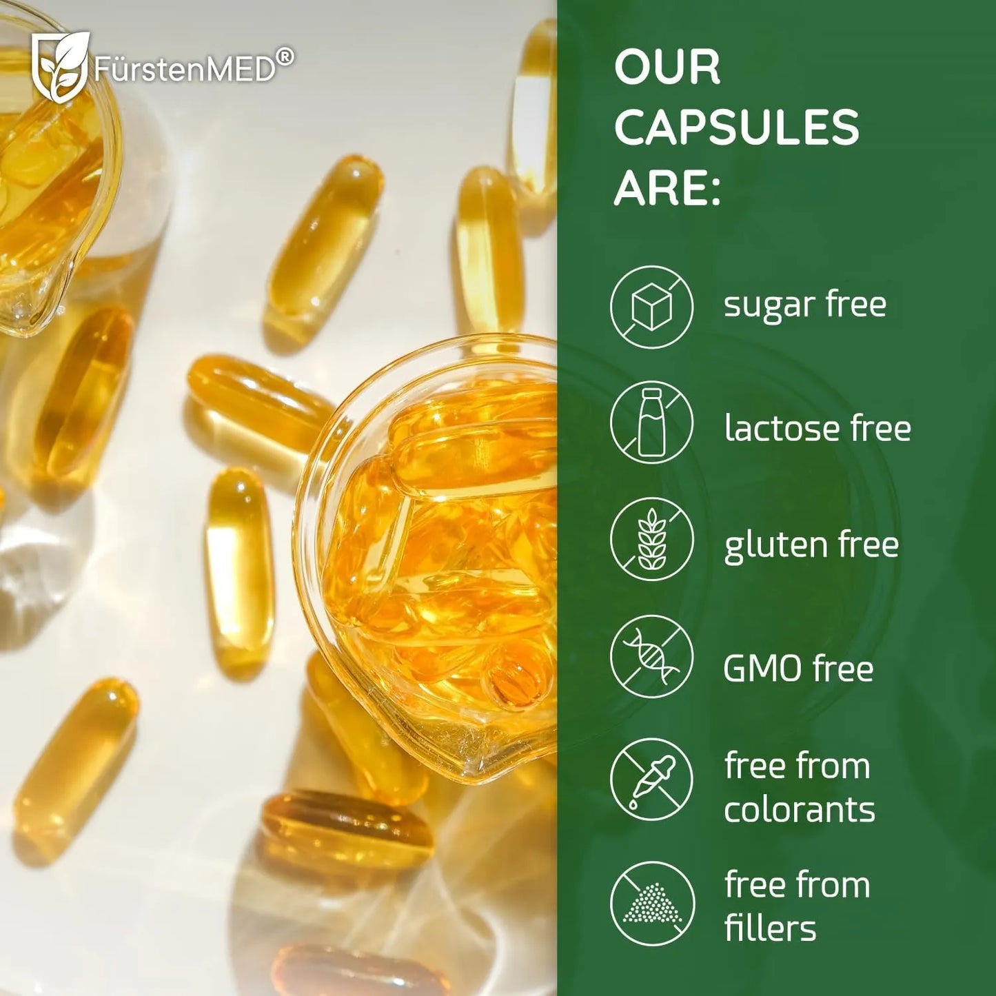 Aceite De Algas Omega 3 2000 Mg Vegano Apoyo Corazón Cerebro Articulaciones FürstenMED