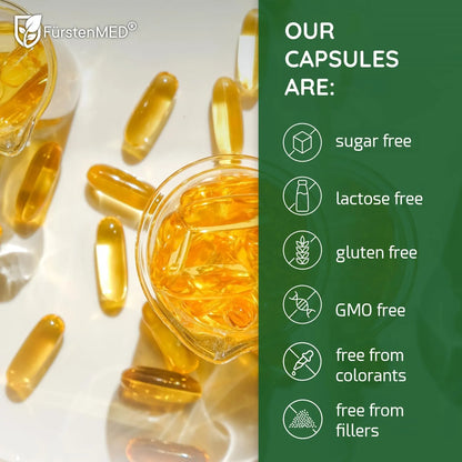 Aceite De Algas Omega 3 2000 Mg Vegano Apoyo Corazón Cerebro Articulaciones FürstenMED