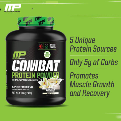 Proteina En Polvo Musclepharm Combat Sabor Chocolate 1 Kg