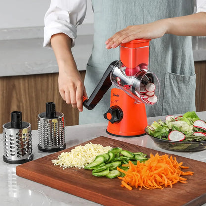 Rallador Rotativo De Queso Geedel 3 Cuchillas Facil Limpieza Envio Gratis