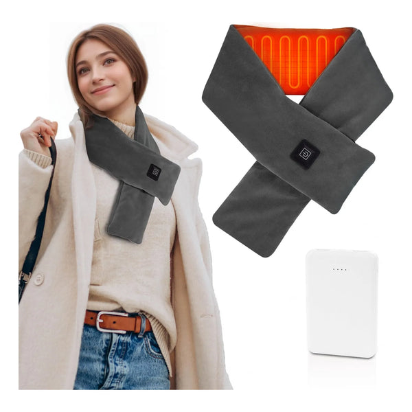 Bufanda Térmica Para Cuello Con Batería 5000 Mah Alivio Dolor