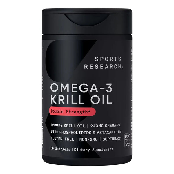 Aceite De Krill Antártico EPA DHA Omega 3 Fosfolípidos Astaxantina 1000 Mg 30 Cápsulas