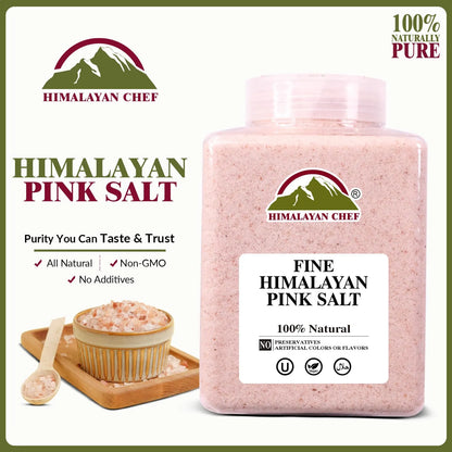 Pimienta Negra Himalaya Y Sal Rosa Grano Fino 5 Lbs Sabores Intensos Y Puros