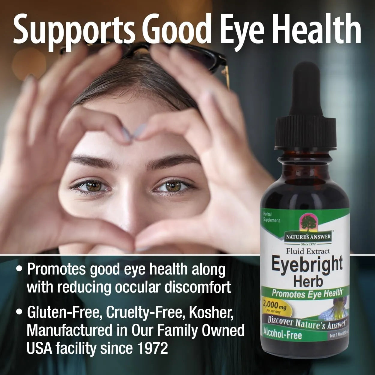 Extracto De Eyebright 30 Ml Apoya Salud Ocular Visión Clara Natural Sin Omg